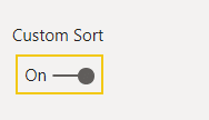 Custom Sort switch turned on - PowerGraph Task Board User Guide