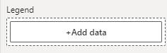 Legend field well in the Power BI visualizations pane